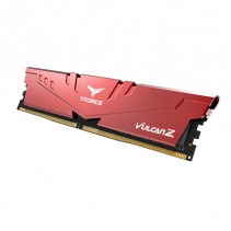 Team T-Force Vulcan Z Red 16GB 2x8GB 3200MHz CL16 DDR4 Gaming Ram (TLZRD416G3200HC16CDC01)